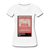 Palestine Stamp Women’s Premium T-Shirt - white